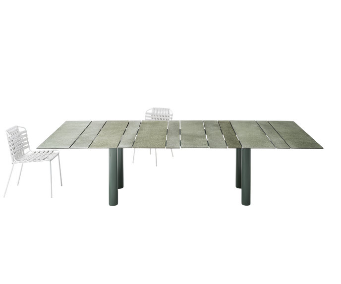 Elegant and Durable Dock Outdoor Dining Table by Paola Lenti Casa Design Group