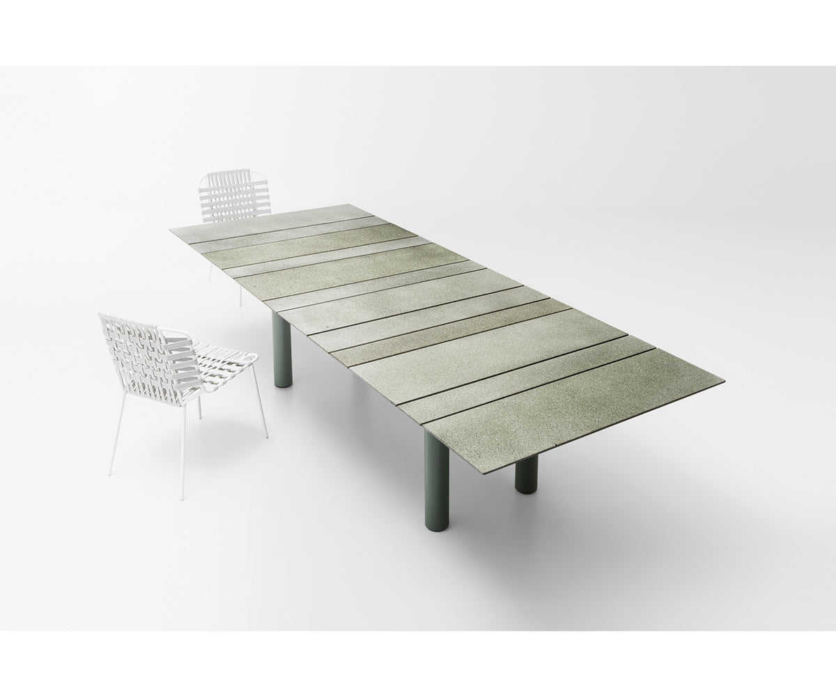 Elegant and Durable Dock Outdoor Dining Table by Paola Lenti Casa Design Group