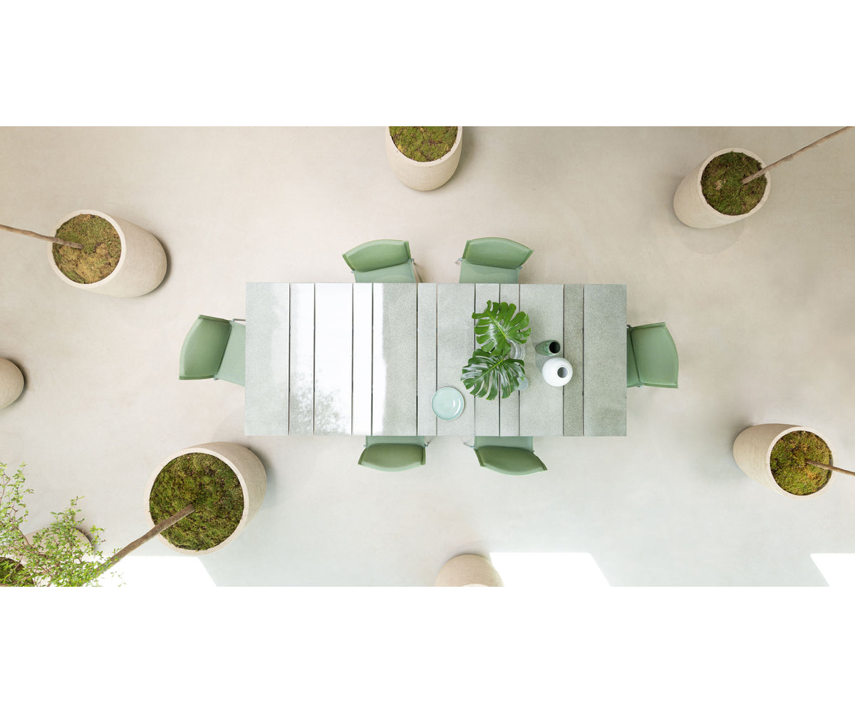 Elegant and Durable Dock Outdoor Dining Table by Paola Lenti Casa Design Group