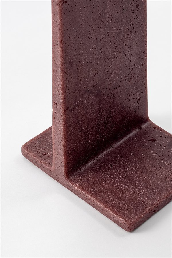Dock Sculptural C Table in Travertine or Recycled Glass by Gallotti&Radice | Casa Design Group