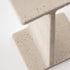 Dock Sculptural C Table in Travertine or Recycled Glass by Gallotti&Radice | Casa Design Group