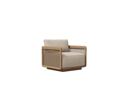Premium Teak Dock Swivel Lounge Chair by Danao for Ultimate Outdoor Comfort | Casa Design Group
