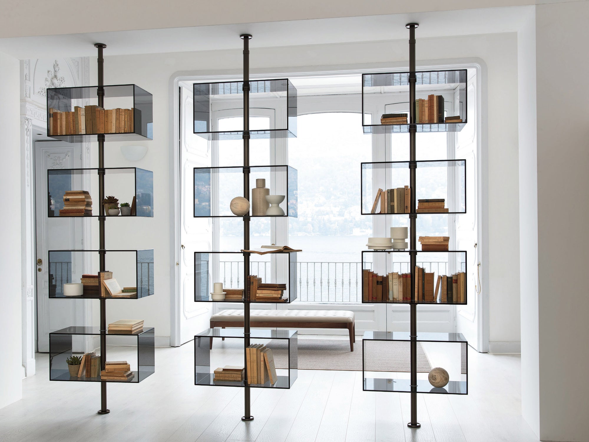 High End Domino Bookcase by Porada Casa Design Group