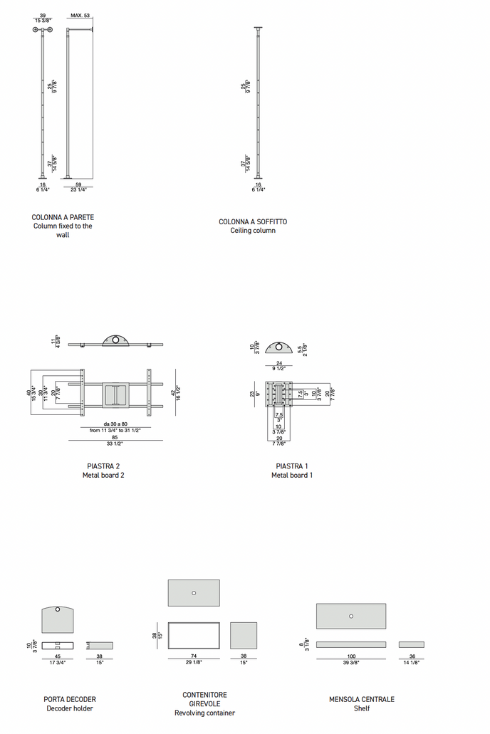 High End Domino TV Stand by Porada Casa Design Group