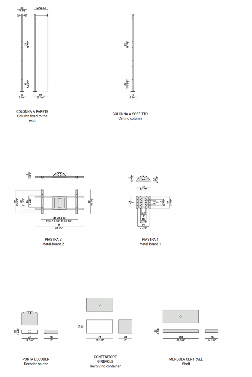 High End Domino TV Stand by Porada Casa Design Group