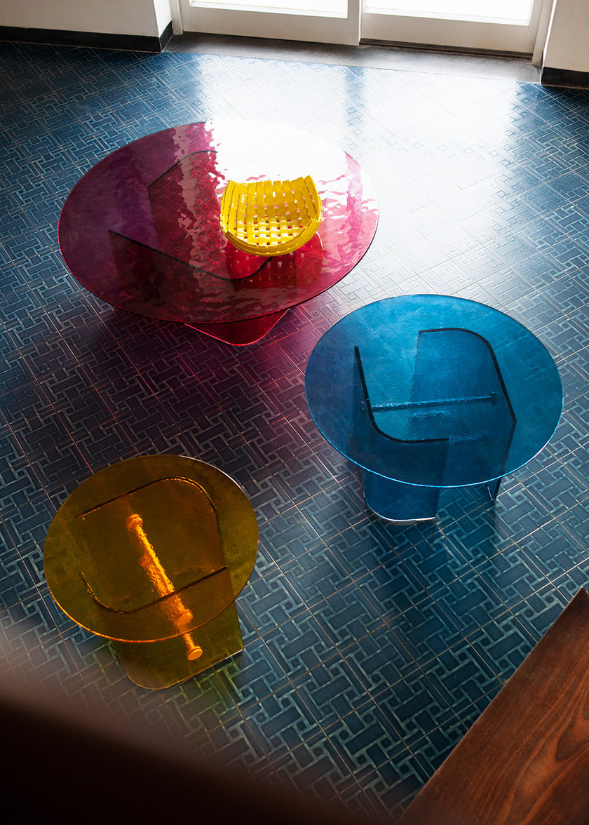 High End Double L Glaze Coffee Table by Potocco Casa Design Group
