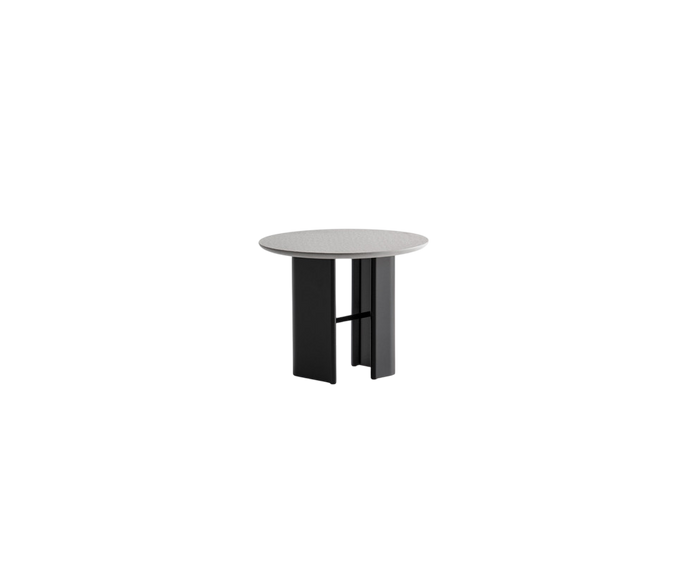 Double L Outdoor Side Table by Potocco | Available in Porcelain or Natural Stone | Casa Design Group
