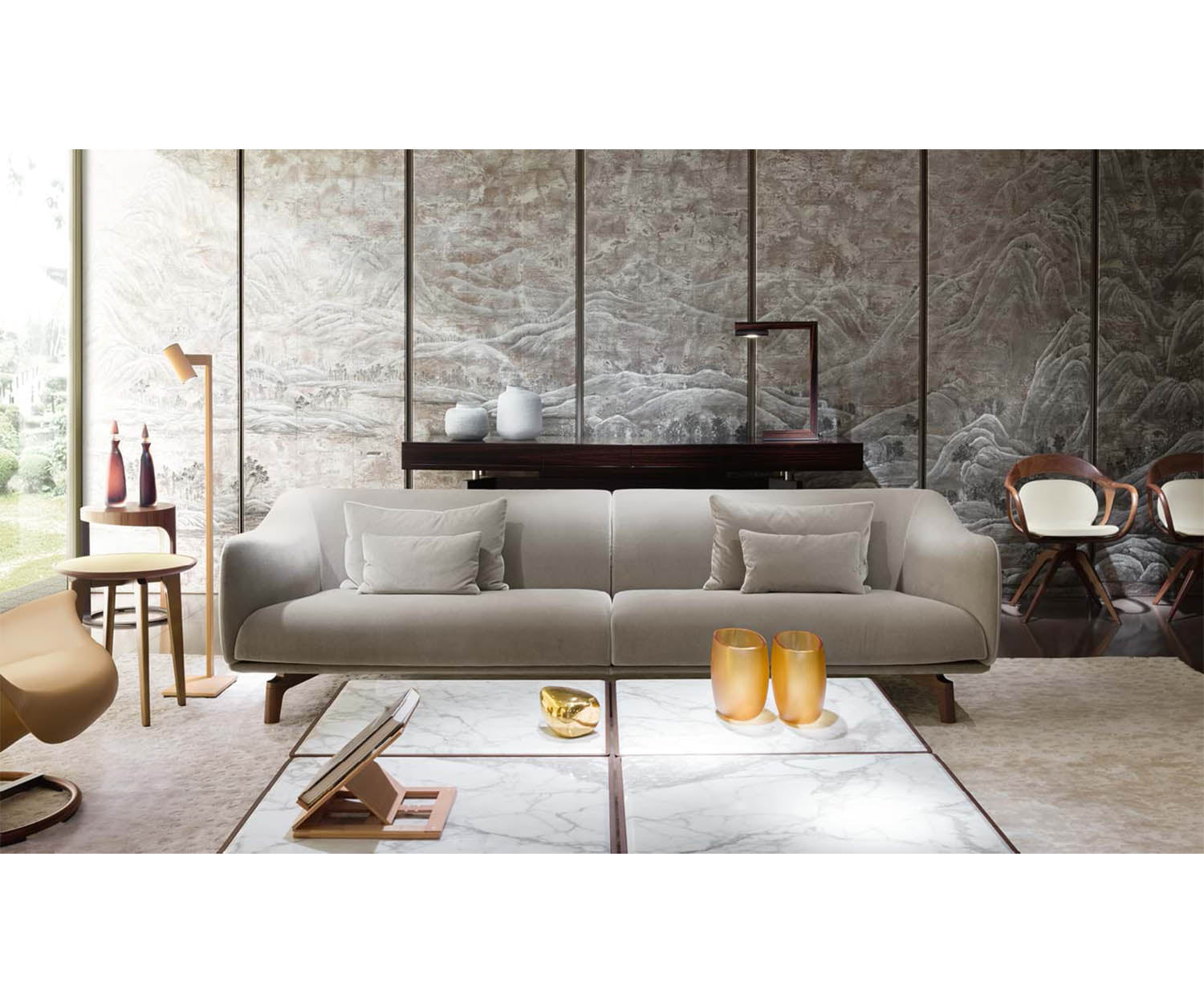 Drive Sofa by Giorgetti award-winning designer sofa with sculptural form and luxurious comfort | Casa Design Group