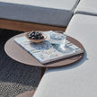 Drops sculptural aluminum side table by Verónica Martínez for Tribù | Casa Design Group