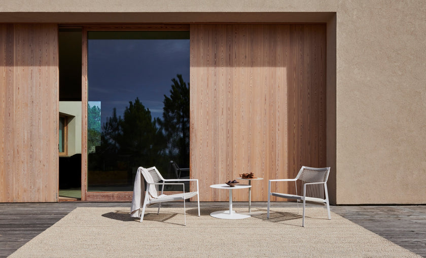 Drops sculptural aluminum side table by Verónica Martínez for Tribù | Casa Design Group