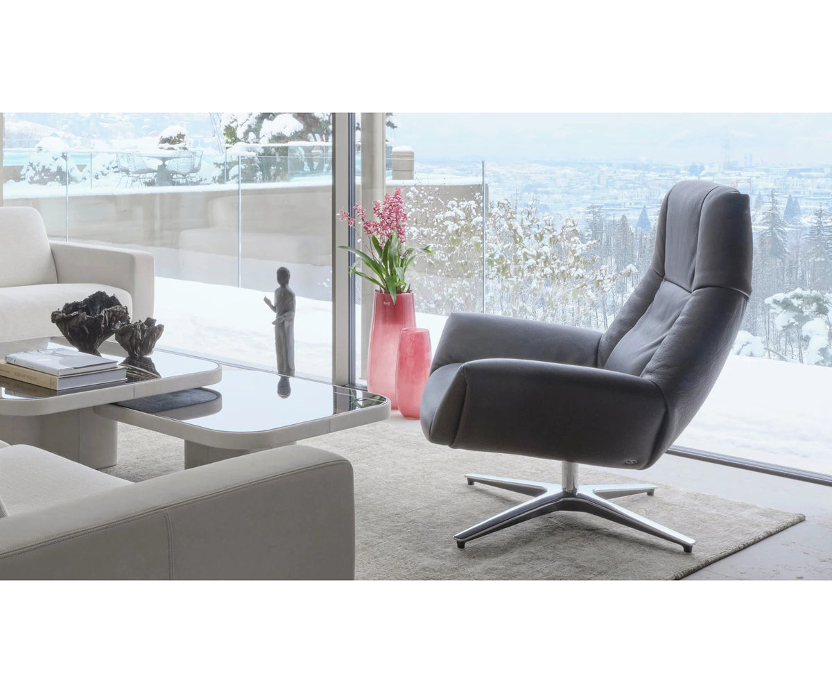 Contemporary DS-149 Lejo Swivel Chair by De Sede, elegant Swiss design | Casa Design Group