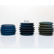 DS-5050 Macaron adjustable leather pouf by de Sede with sculptural stacked cushion design | Casa Design Group