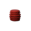DS-5050 Macaron adjustable leather pouf by de Sede with sculptural stacked cushion design | Casa Design Group