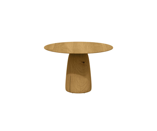 Dunes sculptural teak side table by Yabu Pushelberg for Tribù | Casa Design Group