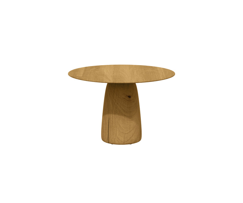 Dunes sculptural teak side table by Yabu Pushelberg for Tribù | Casa Design Group