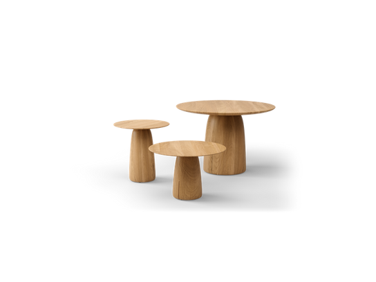 Dunes sculptural teak side table by Yabu Pushelberg for Tribù | Casa Design Group