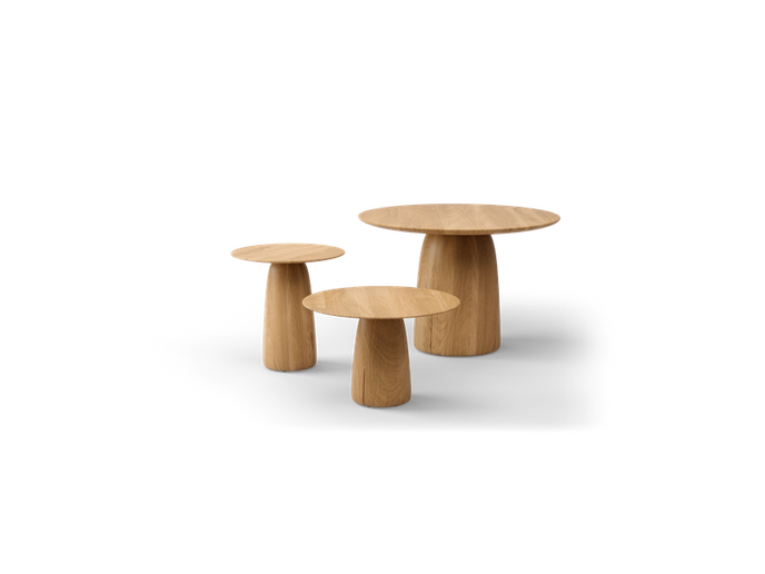 Dunes sculptural teak side table by Yabu Pushelberg for Tribù | Casa Design Group