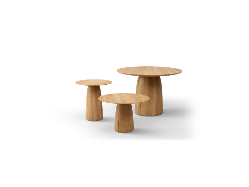 Dunes sculptural teak side table by Yabu Pushelberg for Tribù | Casa Design Group