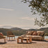Dunes sculptural teak side table by Yabu Pushelberg for Tribù | Casa Design Group