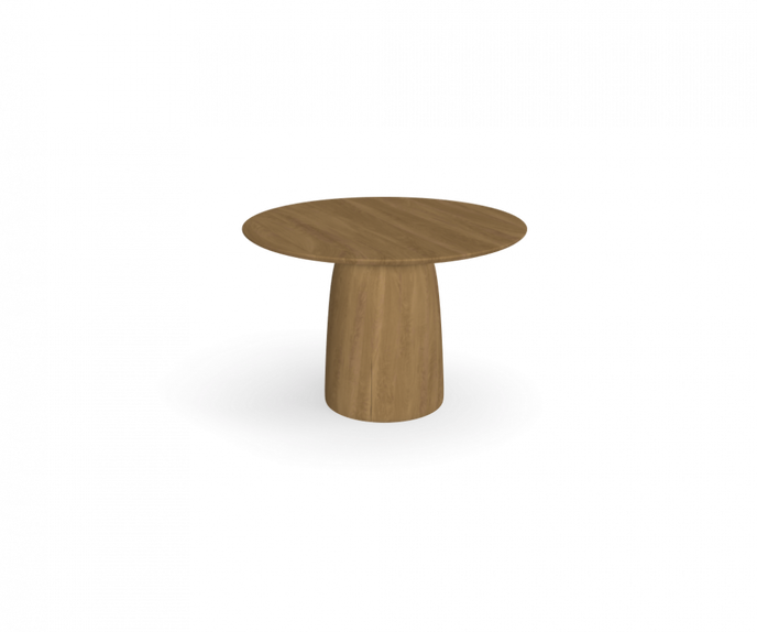 Dunes sculptural teak side table by Yabu Pushelberg for Tribù | Casa Design Group