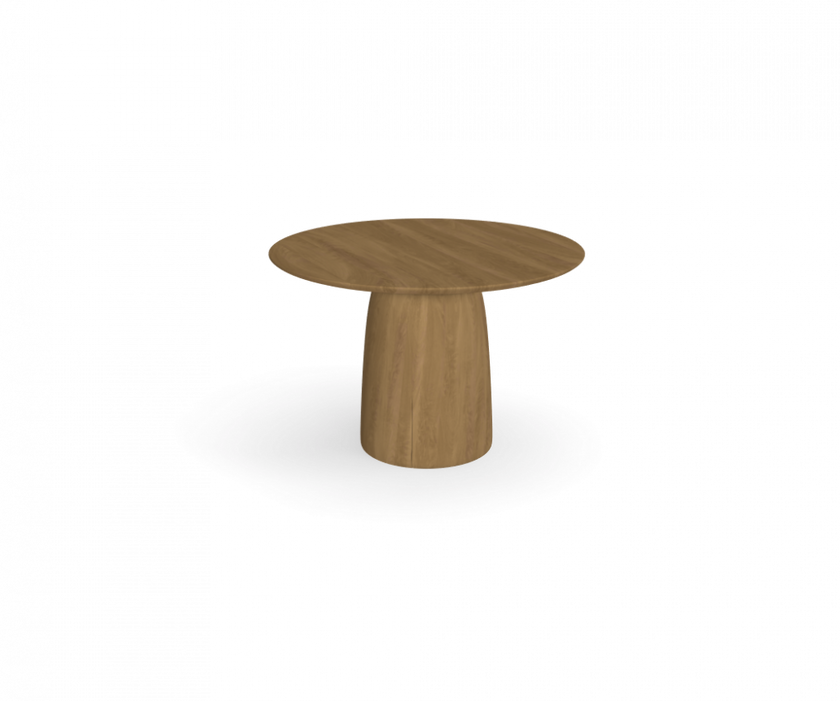 Dunes sculptural teak side table by Yabu Pushelberg for Tribù | Casa Design Group