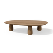 Dunes sculptural teak side table by Yabu Pushelberg for Tribù | Casa Design Group