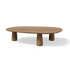 Dunes sculptural teak side table by Yabu Pushelberg for Tribù | Casa Design Group