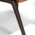 DUO Dining Chair with a high upholstered backrest, solid ash wood legs and tailored leather or fabric upholstery by Ceccotti Collezioni | Casa Design Group