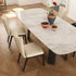 DUO Dining Chair with a high upholstered backrest, solid ash wood legs and tailored leather or fabric upholstery by Ceccotti Collezioni | Casa Design Group