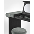 Luxury Stami Vanity by Gallotti&Radice with Mirror, Leather Upholstery and Brass Details | Casa Design Group