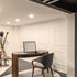Eclisse solid wood and leather vanity with lift-up mirror by Riva 1920 | Casa Design Group