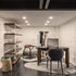 Eclisse solid wood and leather vanity with lift-up mirror by Riva 1920 | Casa Design Group