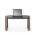 Eclisse solid wood and leather vanity with lift-up mirror by Riva 1920 | Casa Design Group