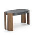 Eclisse solid wood and leather vanity with lift-up mirror by Riva 1920 | Casa Design Group