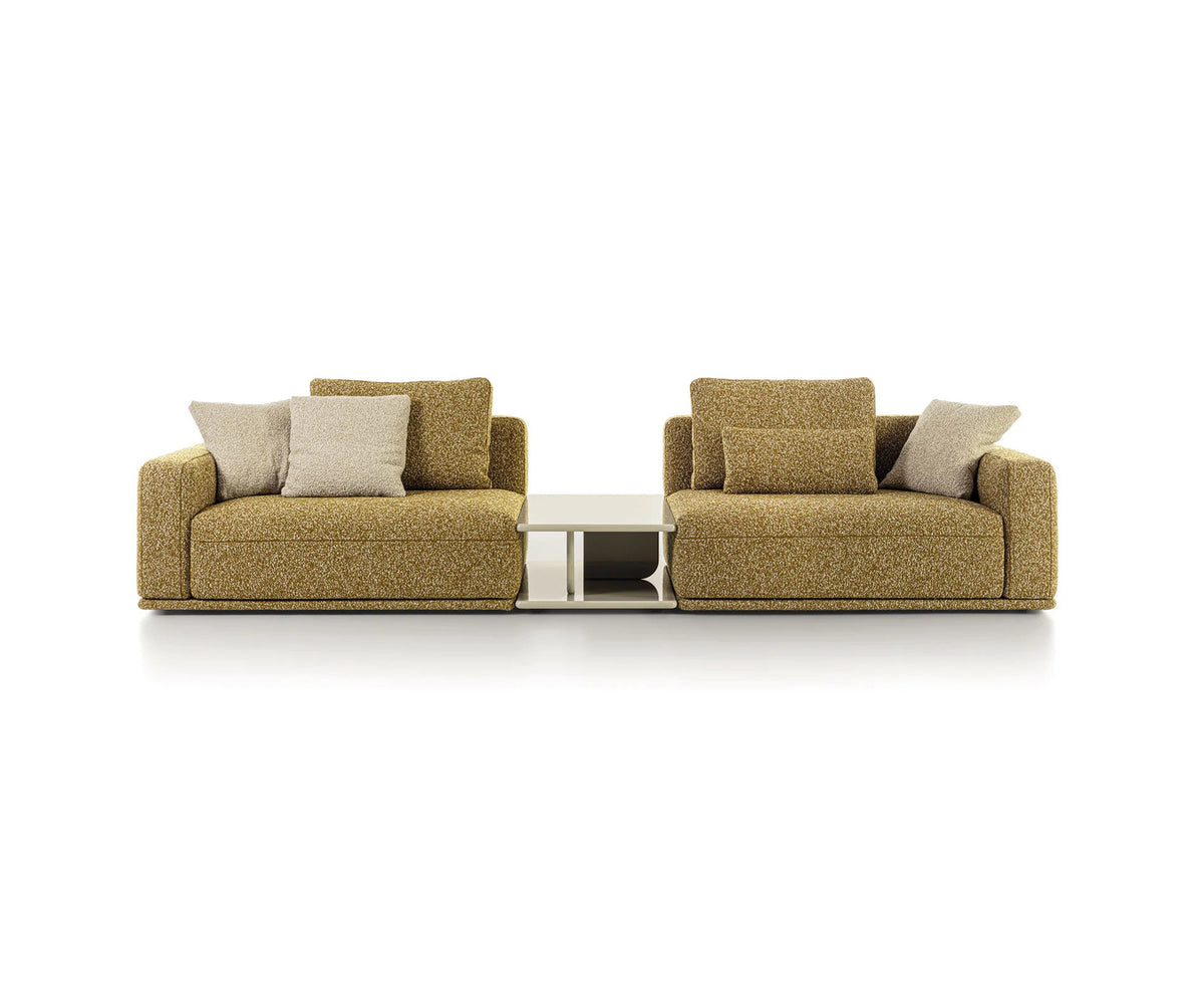 Eddie Sectional Sofa by Frigerio modular designer sofa with upholstered seating and concealed base | Casa Design Group