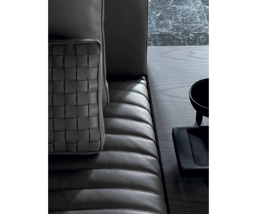 Eddie Sectional Sofa by Frigerio modular designer sofa with upholstered seating and concealed base | Casa Design Group