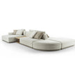 Eddie Sectional Sofa by Frigerio modular designer sofa with upholstered seating and concealed base | Casa Design Group