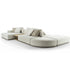 Eddie Sectional Sofa by Frigerio modular designer sofa with upholstered seating and concealed base | Casa Design Group
