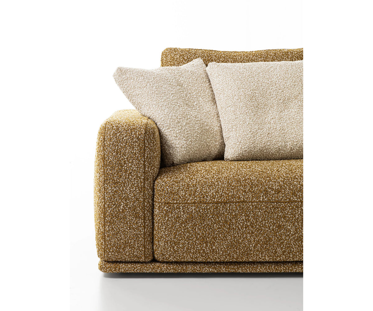 Eddie Sectional Sofa by Frigerio modular designer sofa with upholstered seating and concealed base | Casa Design Group