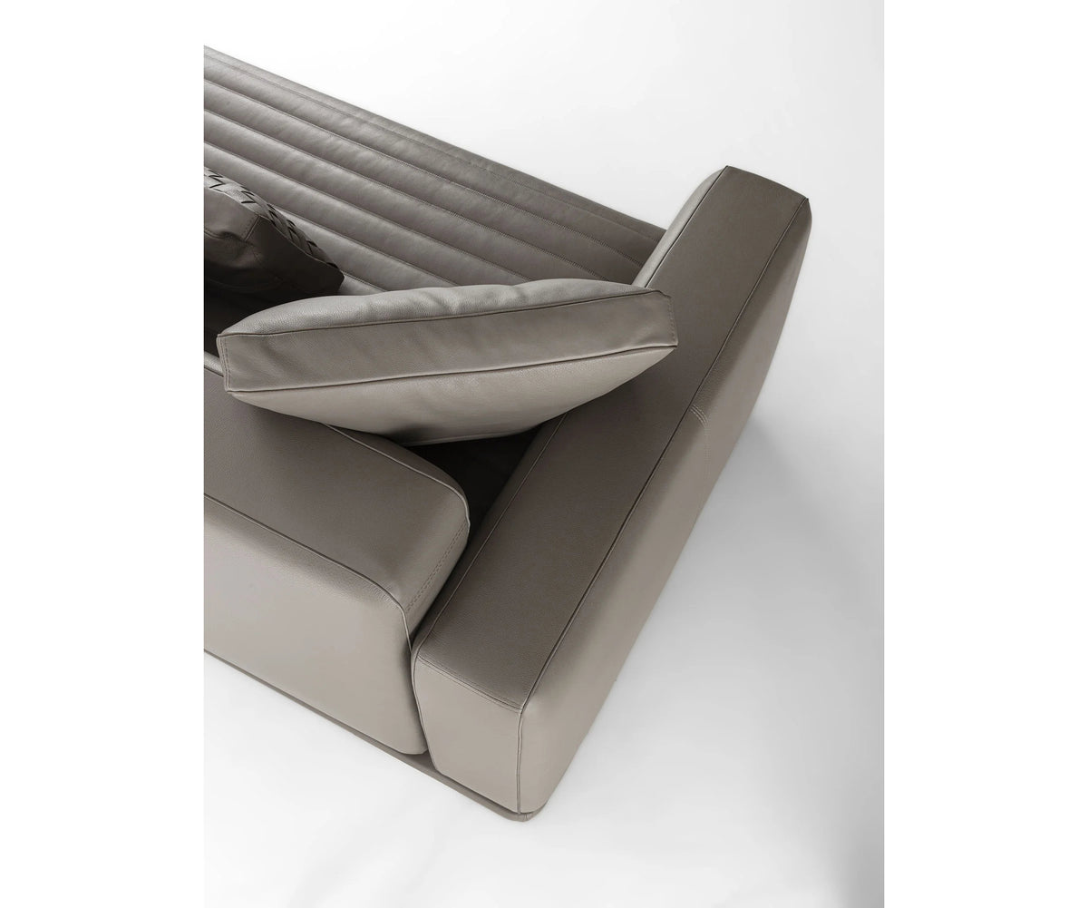 Eddie Sectional Sofa by Frigerio modular designer sofa with upholstered seating and concealed base | Casa Design Group