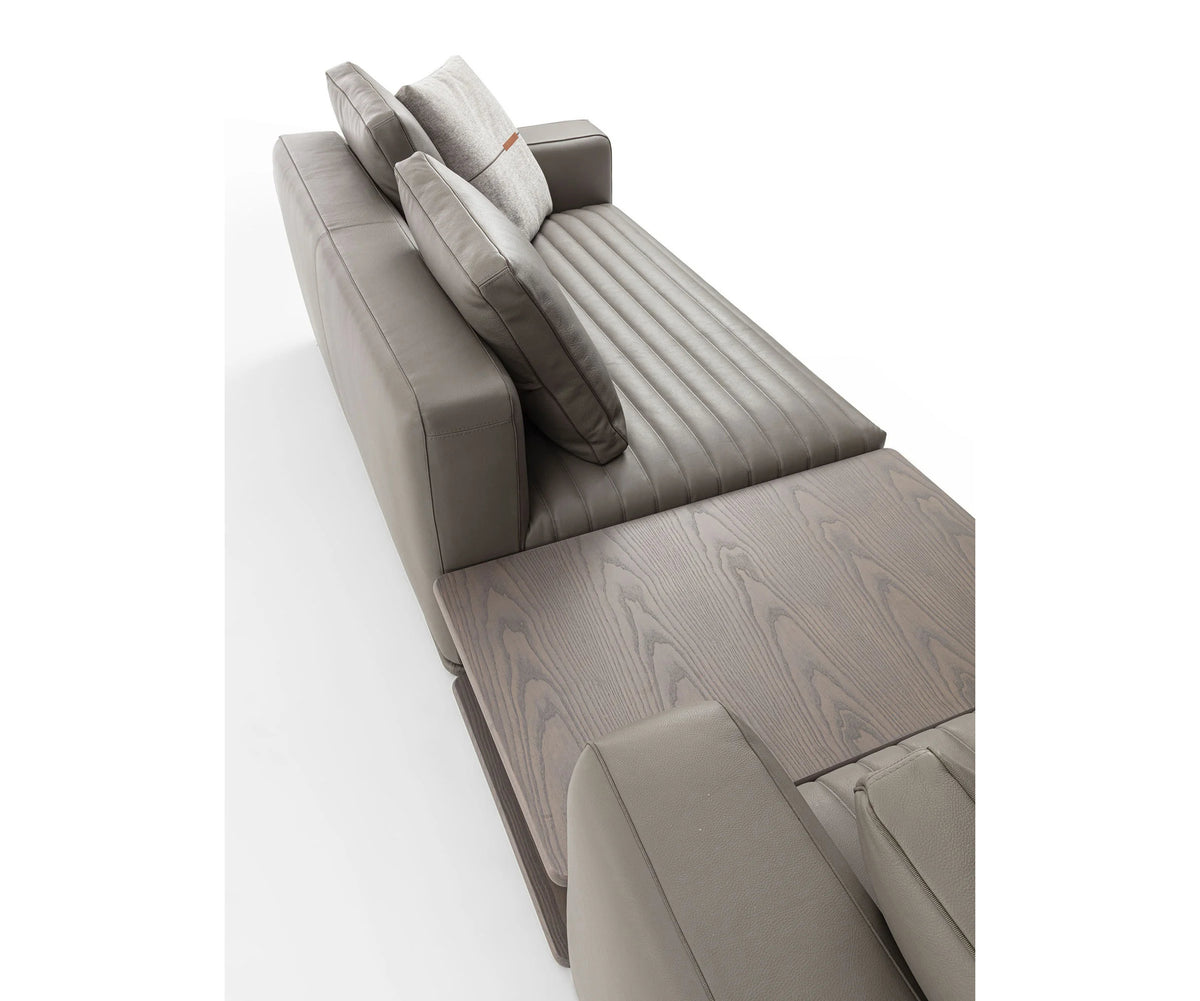 Eddie Sectional Sofa by Frigerio modular designer sofa with upholstered seating and concealed base | Casa Design Group