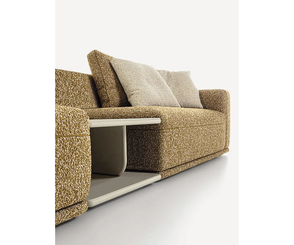 Eddie Sectional Sofa by Frigerio modular designer sofa with upholstered seating and concealed base | Casa Design Group