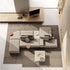 Eddie Sectional Sofa by Frigerio modular designer sofa with upholstered seating and concealed base | Casa Design Group