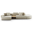 Eddie Sectional Sofa by Frigerio modular designer sofa with upholstered seating and concealed base | Casa Design Group