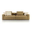 Eddie Sofa by Frigerio modular designer sofa with upholstered seating and concealed base | Casa Design Group