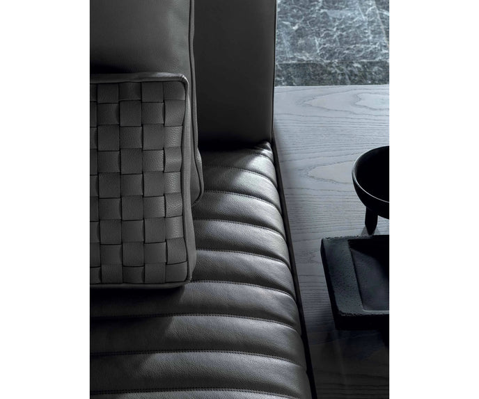 Eddie Sofa by Frigerio modular designer sofa with upholstered seating and concealed base | Casa Design Group