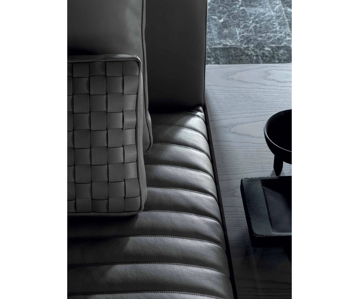 Eddie Sofa by Frigerio modular designer sofa with upholstered seating and concealed base | Casa Design Group
