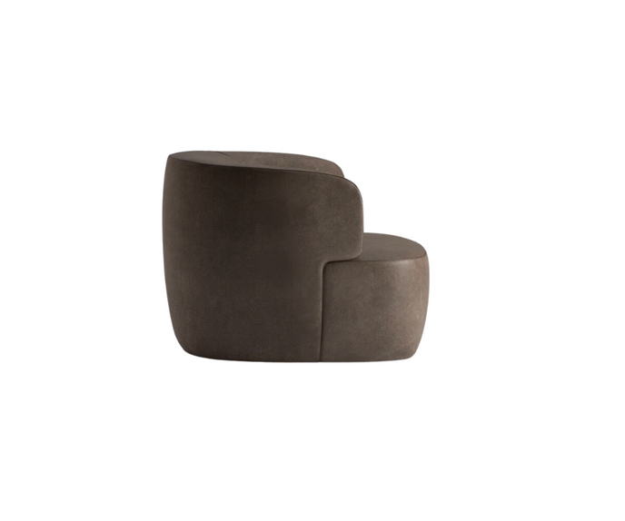High End Elain Lounge Chair Cognac Brown Leather by Molteni&C Quickship Casa Design Group
