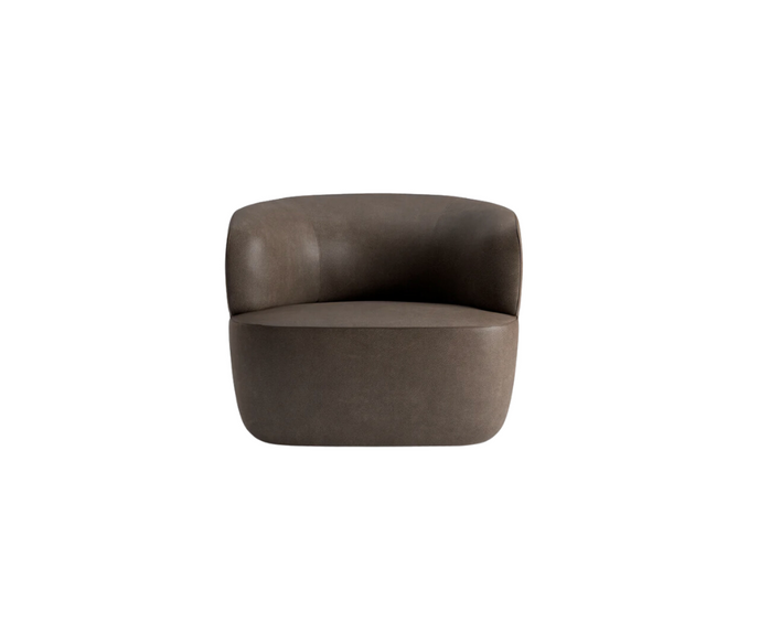 High End Elain Lounge Chair Cognac Brown Leather by Molteni&C Quickship Casa Design Group
