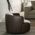 High End Elain Lounge Chair Cognac Brown Leather by Molteni&C Quickship Casa Design Group